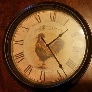 Rooster decor Clock